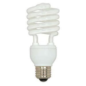 SS7228 Med Mini Spiral CFL Compact Fluorescent Light Bulb - White