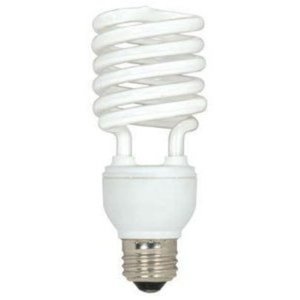 SS7232 Med Mini Spiral CFL Compact Fluorescent Light Bulb - White