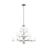  Franport Large Foyer Chandelier Chandelier - Brushed Nickel