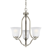  Emmons Mini Chandelier - Brushed Nickel
