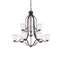  Emmons Large Foyer Chandelier Chandelier - Heirloom Bronze