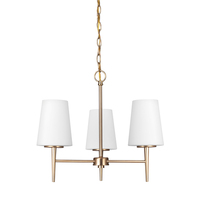  Driscoll Mini Chandelier - Satin Brass