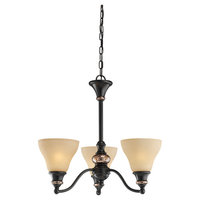  Brixham Mini Chandelier - Rustic Bronze