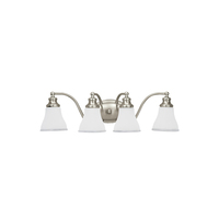  Alexandria 4 or More Bulb Bathroom Lighting - Two Tone Nickel