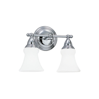  Sagemore 2 Bulb Bathroom Lighting - Chrome