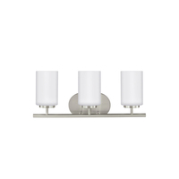  Oslo 3 Bulb Bathroom Lighting - Brushed Nickel