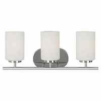  Oslo 3 Bulb Bathroom Lighting - Chrome