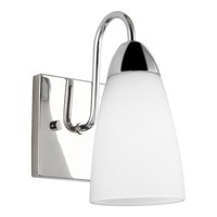  Seville 1 Bulb Wall Sconce - Chrome