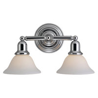  Sussex 2 Bulb Bathroom Lighting - Chrome