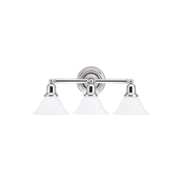  Sussex 3 Bulb Bathroom Lighting - Chrome