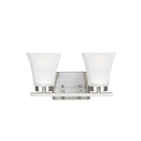  Bayfield 2 Bulb Bathroom Lighting - Brushed Nickel