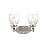  Belton 2 Bulb Bathroom Lighting - Brushed Nickel