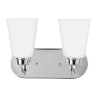  Kerrville 2 Bulb Bathroom Lighting - Chrome