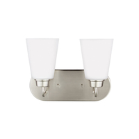  Kerrville 2 Bulb Bathroom Lighting - Brushed Nickel