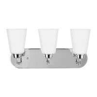  Kerrville 3 Bulb Bathroom Lighting - Chrome