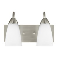 Bathroom Lighting (2 Bulbs) 13-1/2" Width Bathroom Lighting (2 Bulbs) 13-1/2" Width