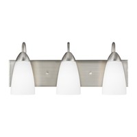  Seville 3 Bulb Bathroom Lighting - Brushed Nickel