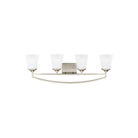  Hanford 4 or More Bulb Bathroom Lighting - Brushed Nickel
