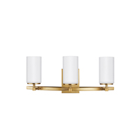  Alturas 3 Bulb Bathroom Lighting - Satin Brass