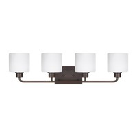  Canfield 4 or More Bulb Bathroom Lighting - Bronze