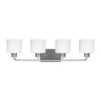  Canfield 4 or More Bulb Bathroom Lighting - Brushed Nickel