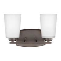  Franport 2 Bulb Bathroom Lighting - Bronze