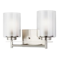  Elmwood Park 2 Bulb Bathroom Lighting - Brushed Nickel