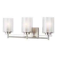  Elmwood Park 3 Bulb Bathroom Lighting - Brushed Nickel