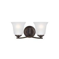  Emmons 2 Bulb Bathroom Lighting - Heirloom Bronze