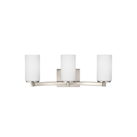  Hettinger 3 Bulb Bathroom Lighting - Brushed Nickel