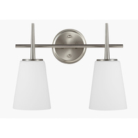  Driscoll 2 Bulb Bathroom Lighting - Brushed Nickel