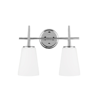  Driscoll 2 Bulb Bathroom Lighting - Chrome