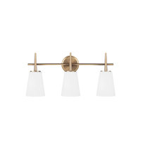  Driscoll 3 Bulb Bathroom Lighting - Satin Brass
