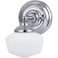  Academy 1 Bulb Wall Sconce - Chrome