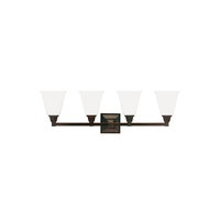  Denhelm 4 or More Bulb Bathroom Lighting - Burnt Sienna