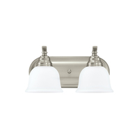 Bathroom Lighting (2 Bulbs) 15-1/4" Width Bathroom Lighting (2 Bulbs) 15-1/4" Width