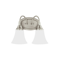  Holman 2 Bulb Bathroom Lighting - Brushed Nickel