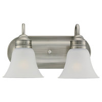 Bathroom Lighting (2 Bulbs) 15-1/4" Width Bathroom Lighting (2 Bulbs) 15-1/4" Width
