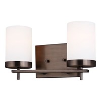  Zire 2 Bulb Bathroom Lighting - Brushed Oil Rubbed Bronze