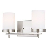  Zire 2 Bulb Bathroom Lighting - Brushed Nickel