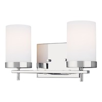  Zire 2 Bulb Bathroom Lighting - Chrome