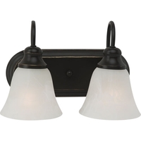  Windgate 2 Bulb Bathroom Lighting - Heirloom Bronze