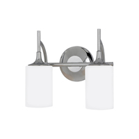  Stirling 2 Bulb Bathroom Lighting - Chrome