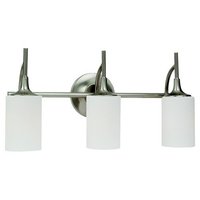  Stirling 3 Bulb Bathroom Lighting - Brushed Nickel