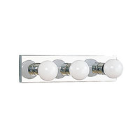  Hollywood 3 Bulb Bathroom Lighting - Chrome
