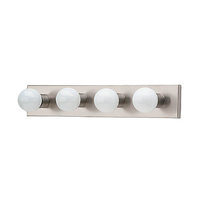  Hollywood 4 or More Bulb Bathroom Lighting - Brushed Stainless