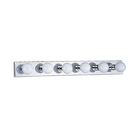  Hollywood 4 or More Bulb Bathroom Lighting - Chrome