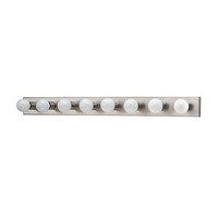  Hollywood 4 or More Bulb Bathroom Lighting - Brushed Stainless