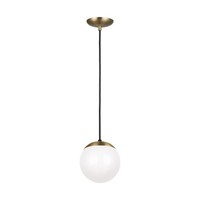  Hanging Globe Down Light Pendant Light - Satin Brass