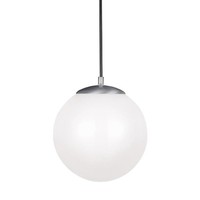  Hanging Globe Down Light Pendant Light - Satin Aluminum